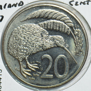 New Zealand 1987 20 Cents Kiwi birdanimal 904413 combine shipping