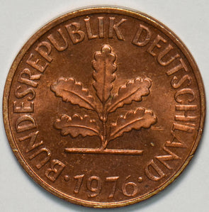 Germany 1976 2 Pfennig 292537 combine shipping