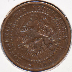 Netherlands 1901 Cent Lion animal 900510 combine shipping