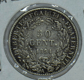France 1894 Republique Francaise 50 Centimes 290590 combine shipping