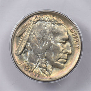 1937 5 Cents PCGS MS65 buffalo nickel MULTI-COLOR TONE PC1212 combine shipping