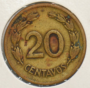 Ecuador 1944 20 Centavos 199052 combine shipping