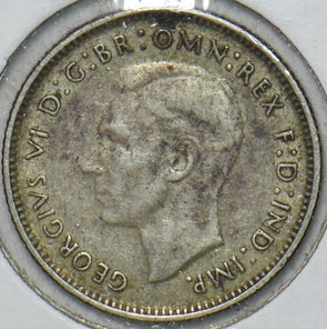 Australia 1940 6 Pence Kangaroo animal Emu 195076 combine shipping