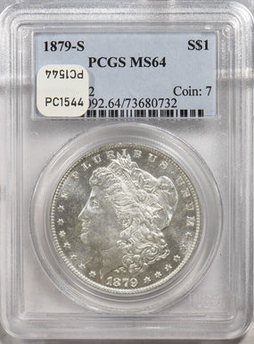 1879-s Morgan Dollar Silver Morgan dollar PCGS MS64 PC1544