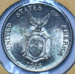 Philippines 1945 D 20 Centavos Eagle animal BU 294940 combine shipping