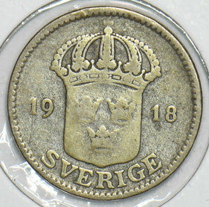 Sweden 1918 25 Ore 903958 combine shipping