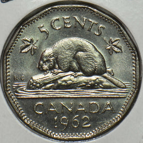 Canada 1962 5 Cents Beaver animal CH BU 152116 combine shipping