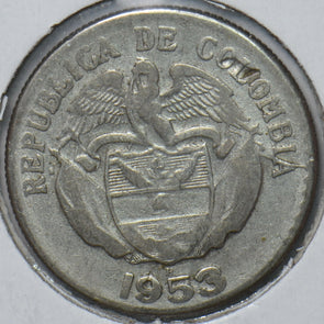 Colombia 1953 20 Centavos Eagle animal 150664 combine shipping