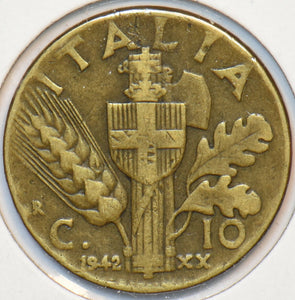 Italy 1942 R 10 Centesimi 151373 combine shipping