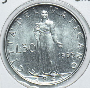 Vatican 1955 50 Lire 198644 combine shipping