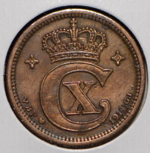 Denmark 1914 2 Ore  901458 combine shipping