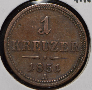 Austria 1851 Kreuzer Eagle animal  901169 combine shipping