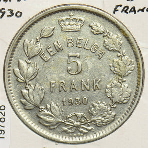 Belgium 1930 5 Francs 0 197826 combine shipping
