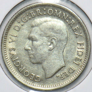 Australia 1951 6 Pence Kangaroo animal Ostrich Georgivs VI 902053 combine shippi