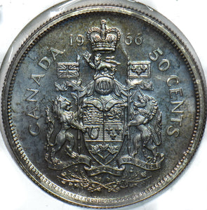 Canada 1966 50 Cents Lion animal Horse Elizabeth II 902224 combine shipping
