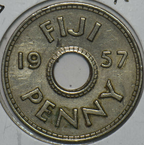 Fiji 1957 Penny 152320 combine shipping