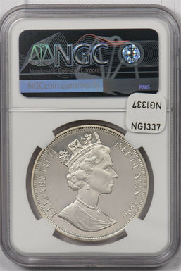 Isle of Man 1996 Crown silver NGC PF 68UC Legend Of King Arthur Camelot Castle S