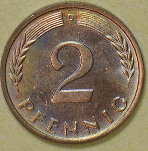 Germany 1964 2 Pfennig 292565 combine shipping
