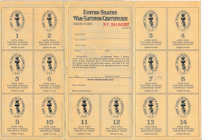 RC0151 1918 war-savings certificate combine shipping