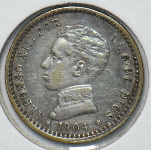 Spain 1904 50 Centimos Lion animal 294523 combine shipping