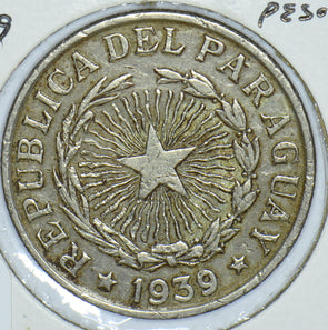Paraguay 1939 10 Pesos 190844 combine shipping