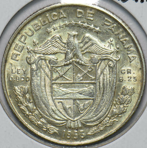 Panama 1953 1/4 Balboa 292594 combine shipping