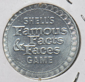 1968 ~1969 Token Shell's Famous Facts and Faces Game 191926 combine shipping