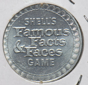 1968 ~1969 Token Shell's Famous Facts and Faces Game 191926 combine shipping