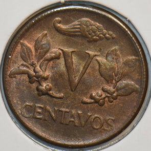 Colombia 1960 5 Centavos 196046 combine shipping