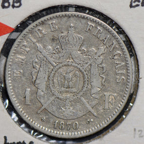 France 1870 BB Franc silver  F0196 combine shipping
