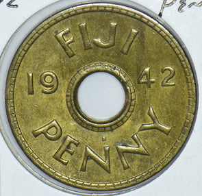 Fiji 1942 Penny Emu 191420 combine shipping