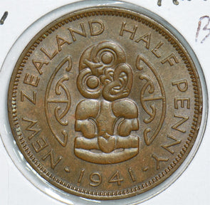 New Zealand 1941 1/2 Penny BU 198953 combine shipping