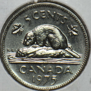 Canada 1975 5 Cents Beaver animal BU 152304 combine shipping