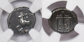Thrace, Byzantium 387 -340 c. BC AR Hemidrachm silver NGC VF 1.88g obv forepart