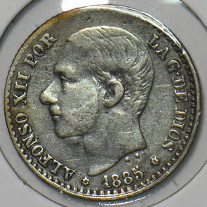 Spain 1885 50 Cents 297100 combine shipping