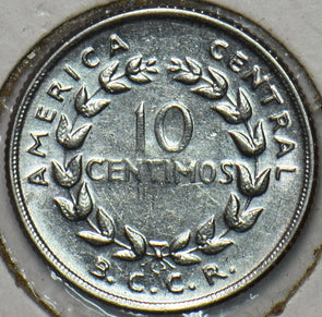 Costa Rica 1958 10 Centimos 196266 combine shipping