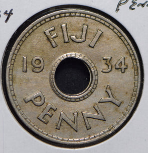 Fiji 1934 Penny  901745 combine shipping