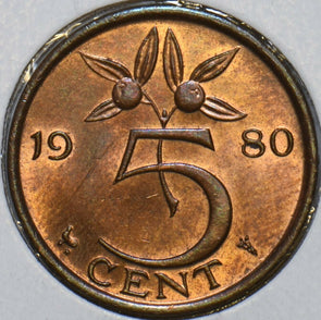 Netherlands 1980 5 Cents 152558 combine shipping