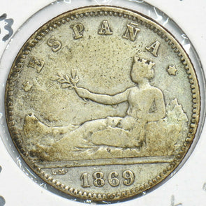 Spain 1869 Peseta 298117 combine shipping