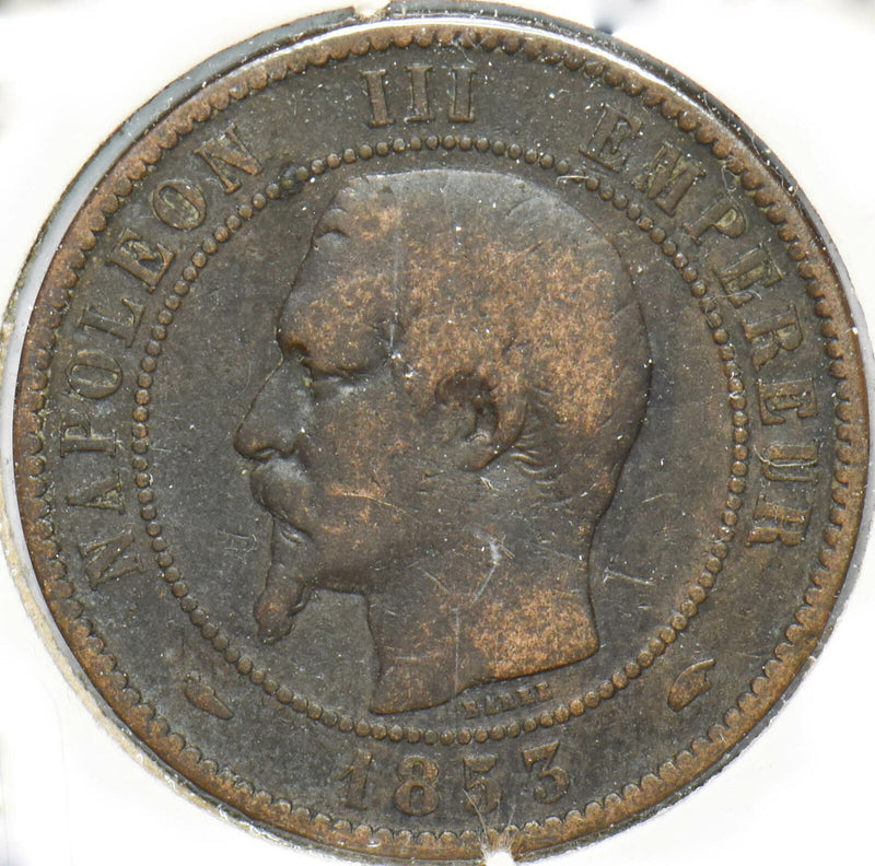 France 1853 10 Centimes Eagle animal Napoleon III 902118 combine shipping
