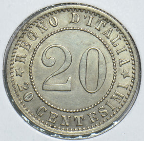 Italy 1895 20 Centesimi 241026 combine shipping