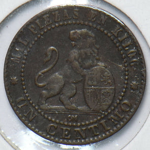 Spain 1870 Centimo Lion animal 902750 combine shipping