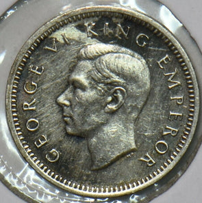 New Zealand 1942 3 Pence 152386 combine shipping
