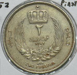 Libya 1952 AH 1372 2 Piastres 196625 combine shipping
