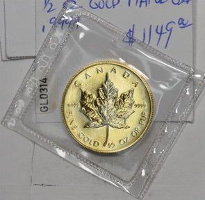 1989 Gold Canada Mapple Leaf 1/2oz (Sealed) Gem Bu GL0314