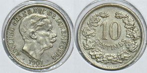 Luxembourg 1901 10 Centimes 241042 combine shipping