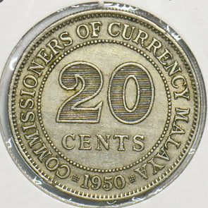 Malaya 1950 20 Cents 197677 combine shipping