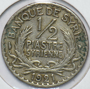 Syria 1921 1/2 Piastre 240094 combine shipping