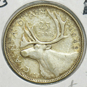 Canada 1943 25 Cents Caribouanimal 904360 combine shipping