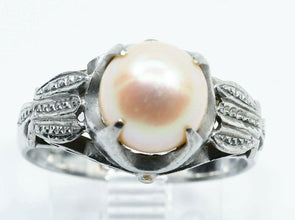 14k Gold Pearl Ring RG0023